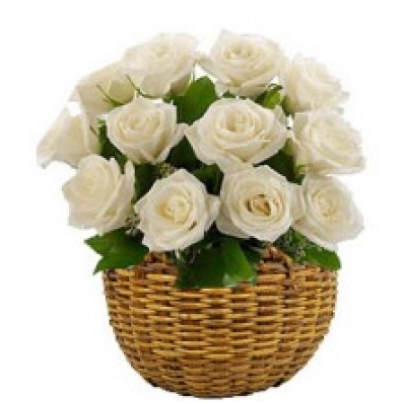 Charming Bloom -12 Stems Basket